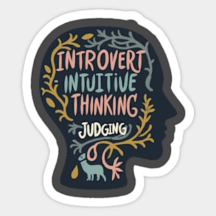 INTJ - Introverted, Intuitive, Thinking, Judging Sticker